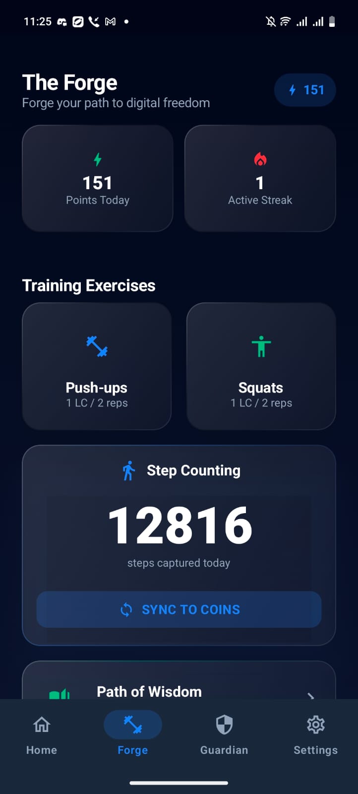 Workout to unlock